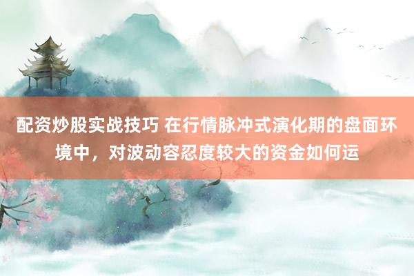 配资炒股实战技巧 在行情脉冲式演化期的盘面环境中,对波动容忍度较大的资金如何运